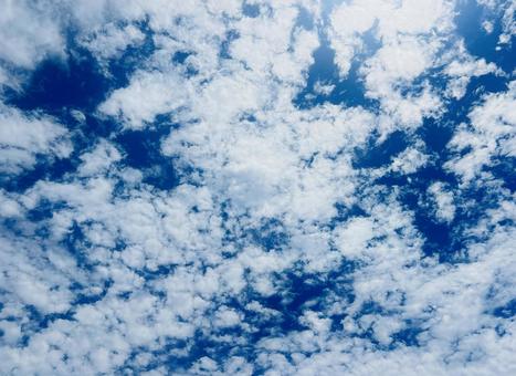 青空と雲 青空と雲の写真