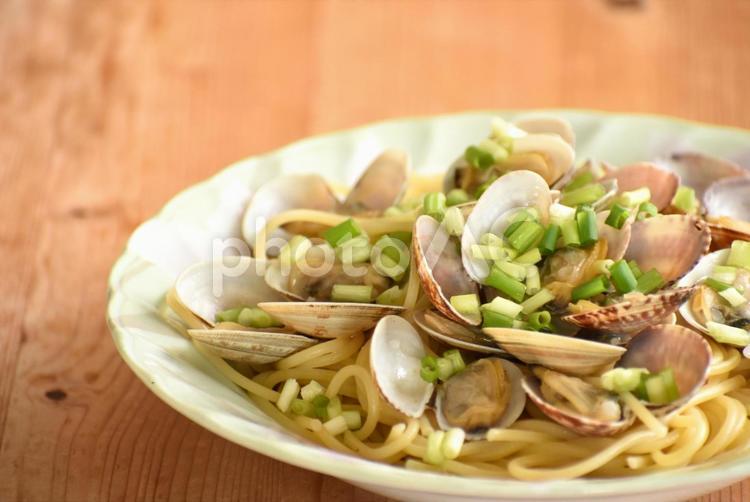 あさりのスパゲティ01 スパゲッティ,パスタ,あさりの写真素材