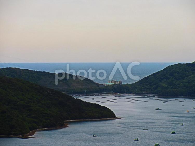 徳島県-四方見展望台-紀伊水道 四方見展望台,展望台,鳴門スカイラインの写真素材