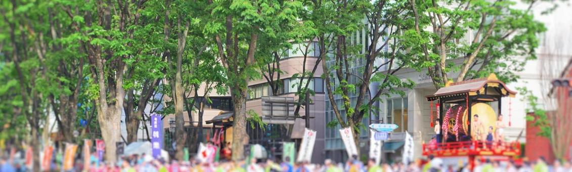 仙台青葉まつりの山車 山車,太鼓,青葉の写真素材