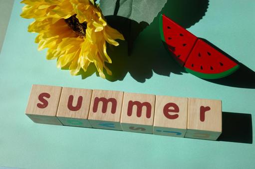 Photo, summer, image, block, 