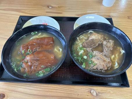 ソーキそば ソーキそば ソーキそば,沖縄,旅行の写真素材