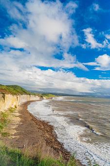 北海道 滝瀬海岸 シラフラの風景 北海道 滝瀬海岸 シラフラの風景 北海道,滝瀬海岸,滝瀬の写真素材