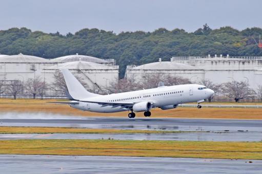 飛行機 ボーイング737 飛行機 ボーイング737 旅客機,航空機,フライトの写真素材