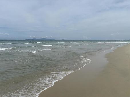ビーチ ビーチ 海,波,砂浜の写真素材