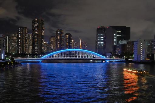 Sumida River and Yakatabune, JPG