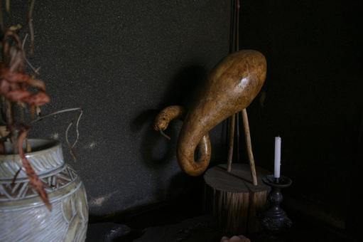 蛇の置物 蛇の置物の写真