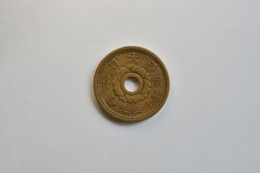 十銭 十銭,硬貨,古銭の写真素材