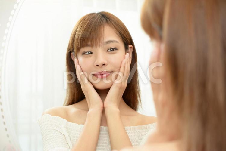 スキンケアイメージ スキンケア,美容,保湿の写真素材