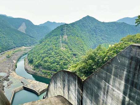 Ikehara Dam Ikehara Dam, ikehara dam, shimokitayama village, yoshino district, nara prefecture, dam for power generation, JPG
