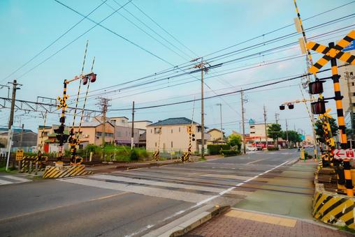 【三重】四日市駅周辺の踏切 2025 【三重】四日市駅周辺の踏切 2025 三重,三重県,四日市の写真素材