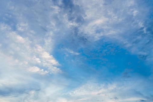 Photo, sky, white clouds, sunny, 