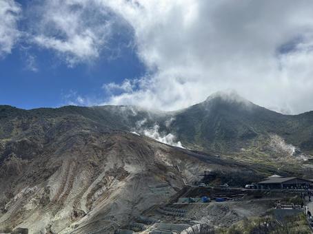 大涌谷 神奈川県,箱根,風景の写真素材