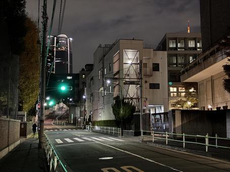 夜の綱坂 夜の綱坂 風景,景色,夜景の写真素材