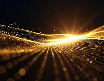 光と粒子がうねる_2の写真