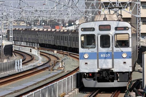東急電鉄、8500系、8537編成 東急,田園都市線,8500系の写真素材