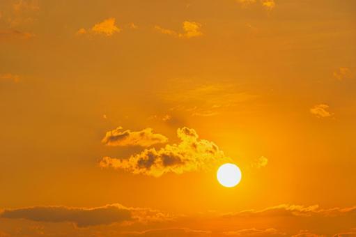 夕日 夕日の写真
