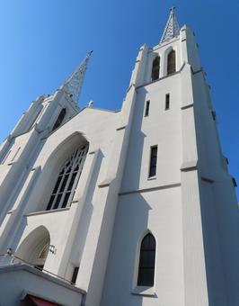 カトリック布池教会　大聖堂 カトリック布池教会,布池カトリック教会,教会の写真素材