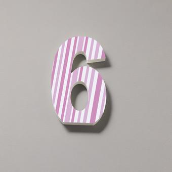 カラフルな立体数字「6」 カラフルな立体数字「6」 切文字,数字,ナンバーの写真素材