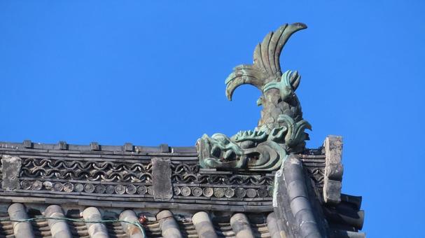 名古屋城　東南隅櫓の鯱　北側 名古屋城,尾張徳川家,御三家の写真素材