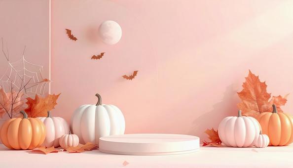 パステルカラーなハロウィン飾り パステルカラーなハロウィン飾りの写真
