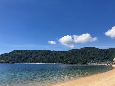 海 海 海岸,夏,青の写真素材