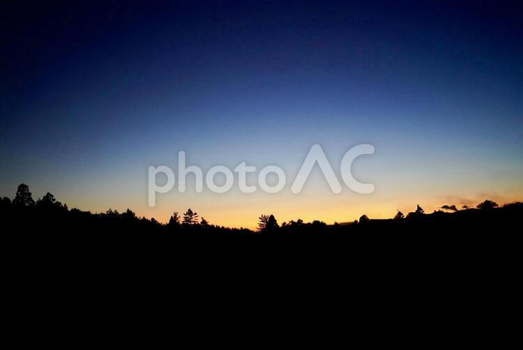 夕暮れのグラデーション 日暮れ,空,暁の写真素材