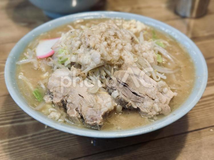 豚骨醤油とアブラが香る二郎系ラーメン ラーメン,豚骨,背脂の写真素材