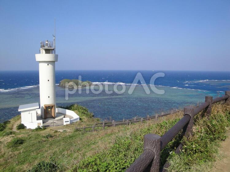 石垣島の灯台２ 石垣島,灯台,海の写真素材