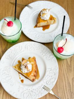 スイーツ スイーツ,クリームソーダ,カフェの写真素材