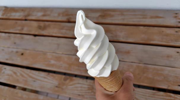 ソフトクリーム ソフトクリーム ソフトクリーム,デザート,アイスの写真素材