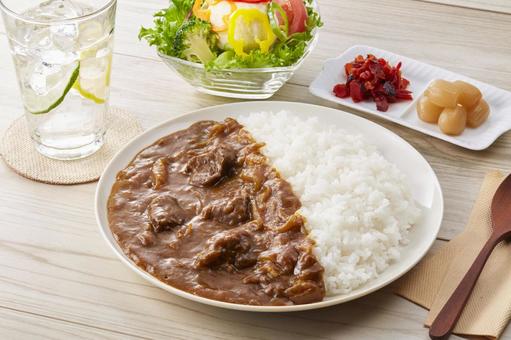 長時間煮込んだビーフカレー 長時間煮込んだビーフカレー ビーフカレー,カレー,ビーフカリーの写真素材