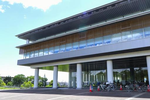 奈良県立図書情報館の外観 奈良の図書館 奈良県立図書情報館の外観 奈良の図書館 奈良県立図書情報館,外観,奈良の写真素材
