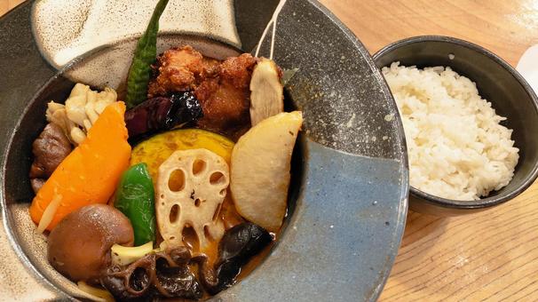 野菜のスープカレー 野菜のスープカレー 美味しい,食事,料理の写真素材