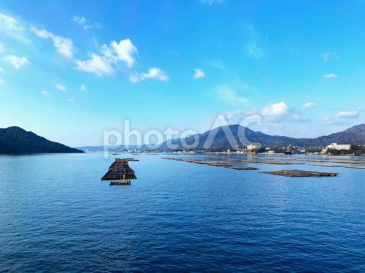 宮島フェリーから見た瀬戸内海 宮島,厳島,海の写真素材
