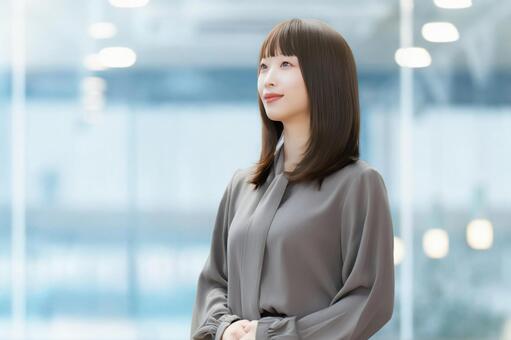 笑顔の女性・ビジネスウーマン 女性,笑顔,微笑むの写真素材