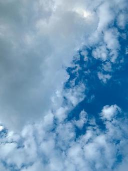 青空と雲 青空と雲の写真