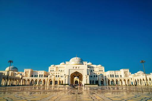 カスル・アル・ワタン宮殿全景 カスル・アル・ワタン,宮殿,建築の写真素材