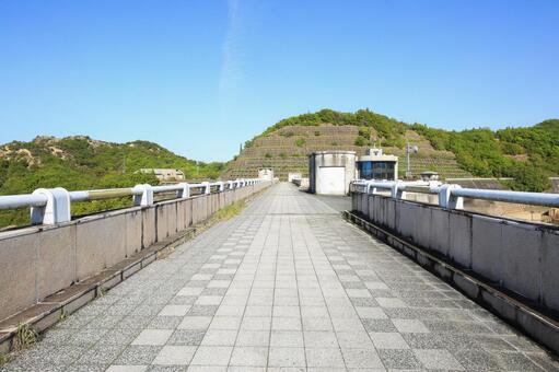 香川県さぬき市　門入ダム 門入ダム,ダム,堰堤の写真素材