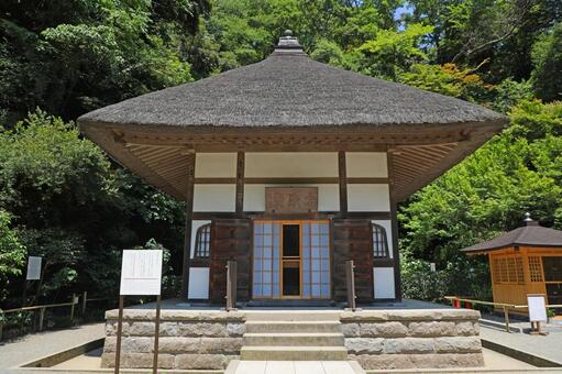 明月院の開山堂 明月院,福源山明月院,あじさい寺の写真素材