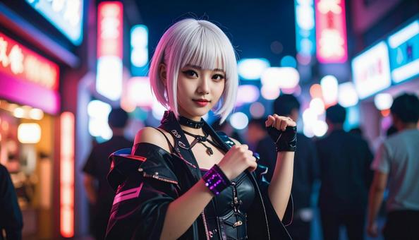 近未来のネオ日本の女性C 近未来のネオ日本の女性Cの写真