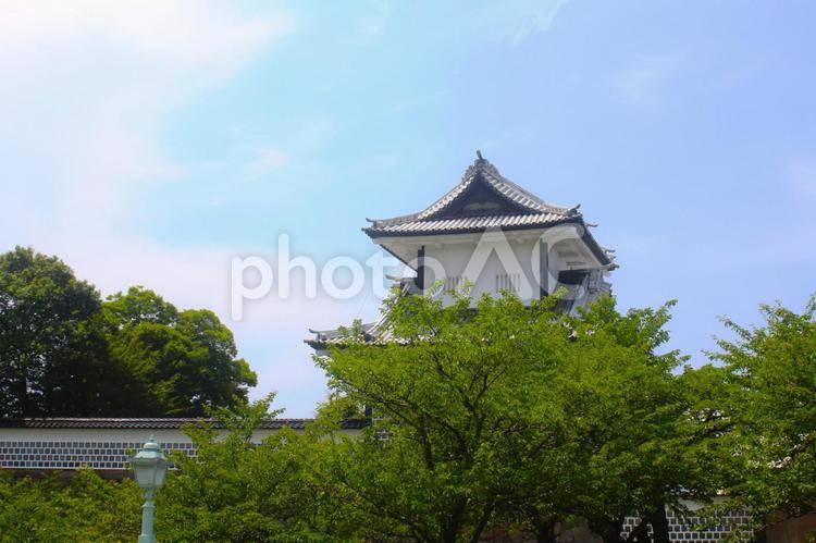 城ー金沢城ー石川県 金沢城,金沢市,石川県の写真素材