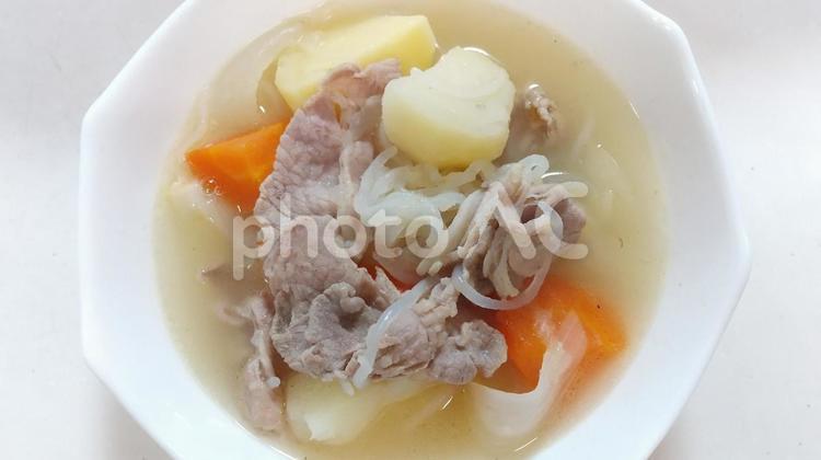 白だし肉ジャガ 白だし肉ジャガ,肉ジャガ,豚肉の写真素材