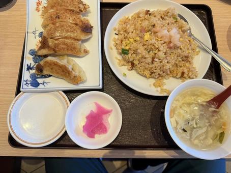 チャーハンセット チャーハンセット 中華,食べる,食材の写真素材