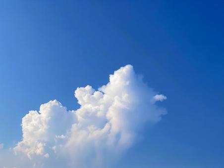 雲のある青空 雲のある青空の写真