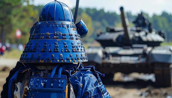 武士と戦車 武士と戦車の写真