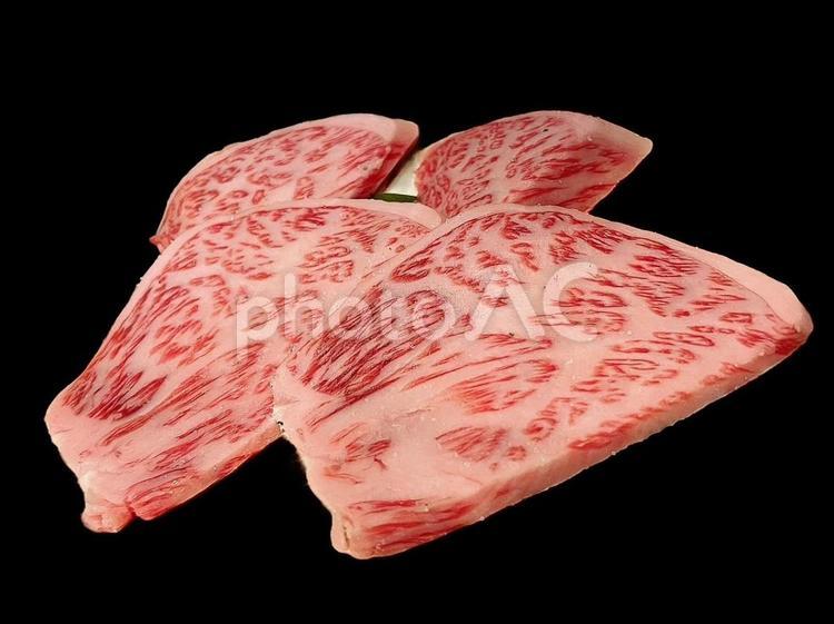 焼肉　カルビ　黒毛和牛 肉,生肉,牛肉の写真素材