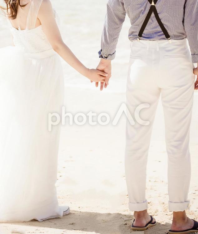 リゾートウェディングや新婚旅行のイメージ 結婚,ウェディング,ウエディングの写真素材