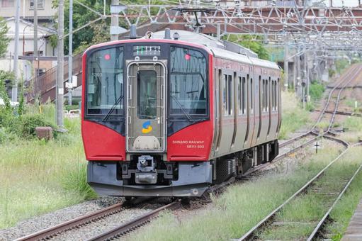 しなの鉄道 しなの鉄道 しなの鉄道,しなの色,小諸駅の写真素材