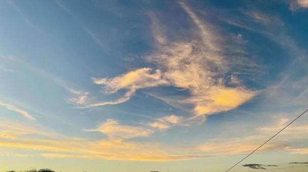 夕方の空 夕方の空の写真